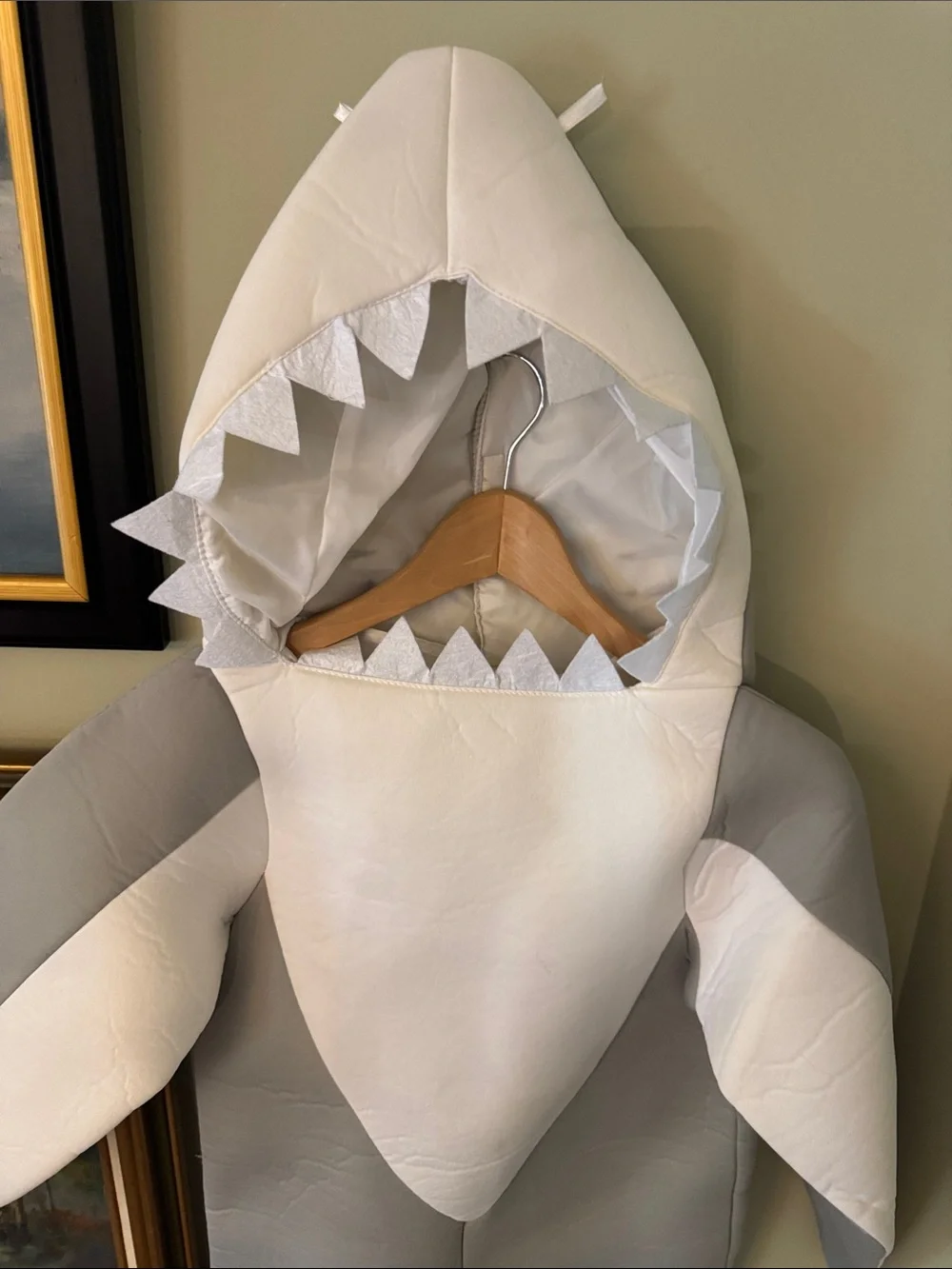 Kids Gray Great White Shark Halloween Costume Sea Life Ocean 4-6 yrs S/M